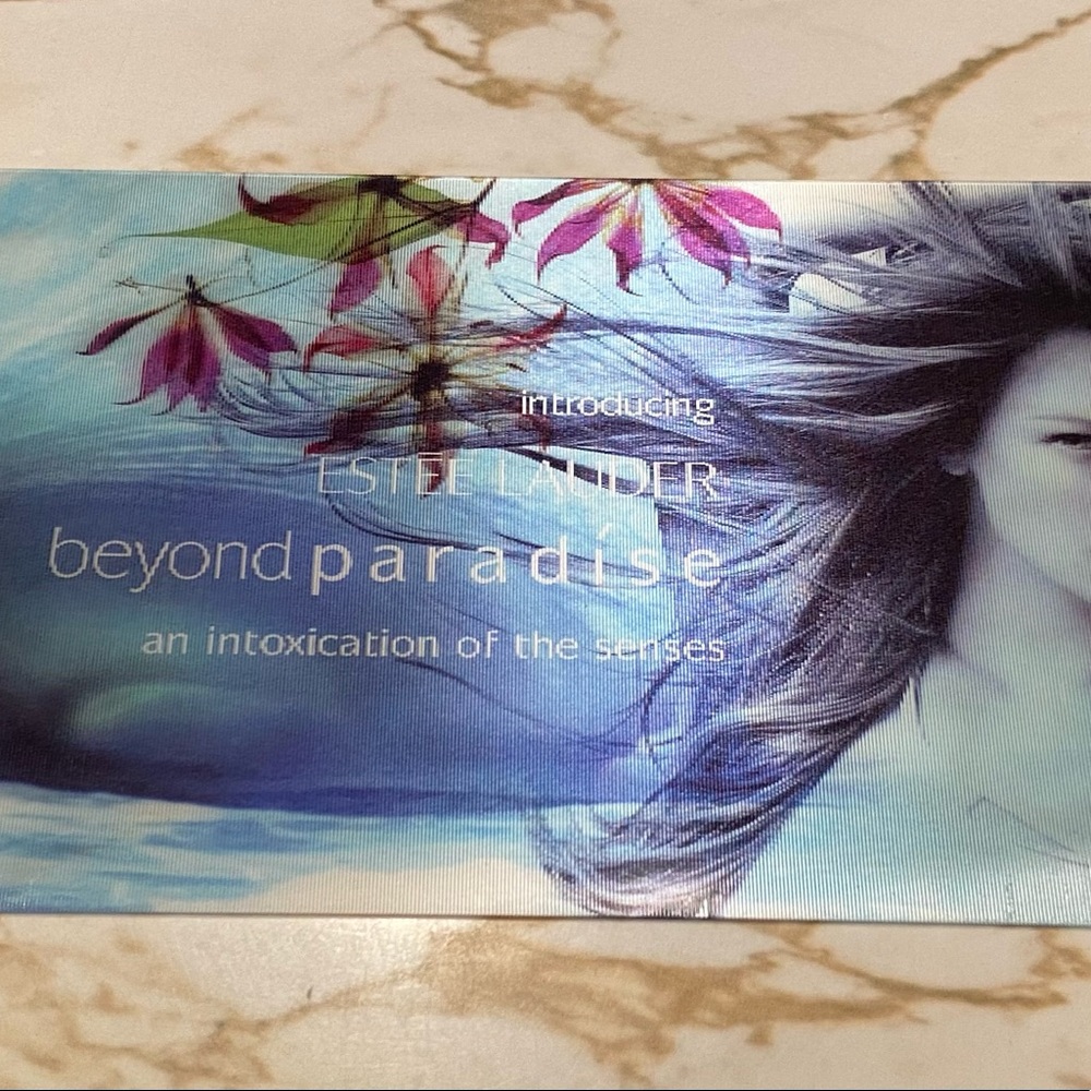Estee Lauder Beyond Paradise - Lenticular 3D Print Poster 4”x11”